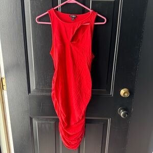 Express Orange Pencil Women’s Dress